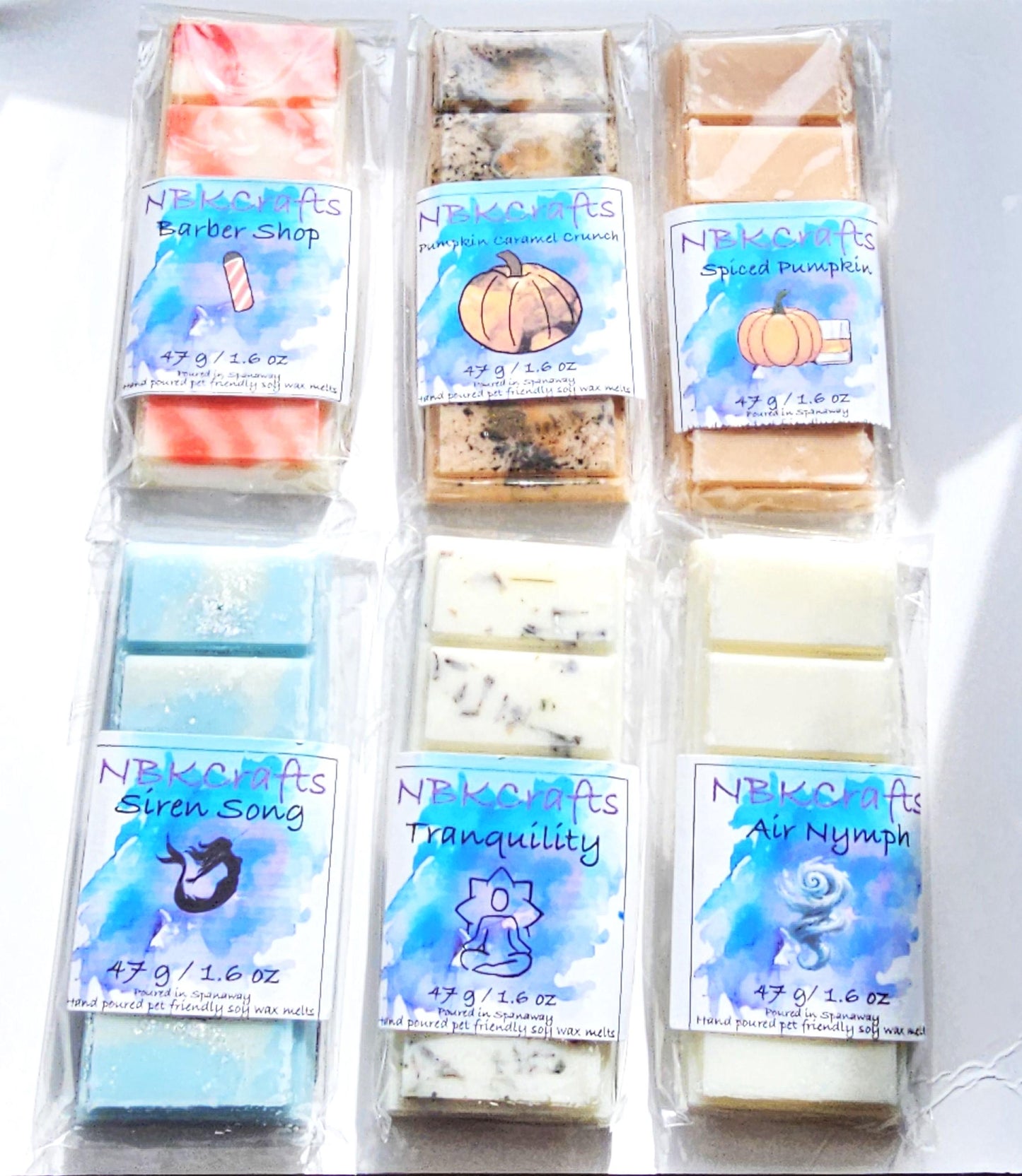 Strong Scented Pet Friendly Hand Poured Soy Wax Melt Snap Bars
