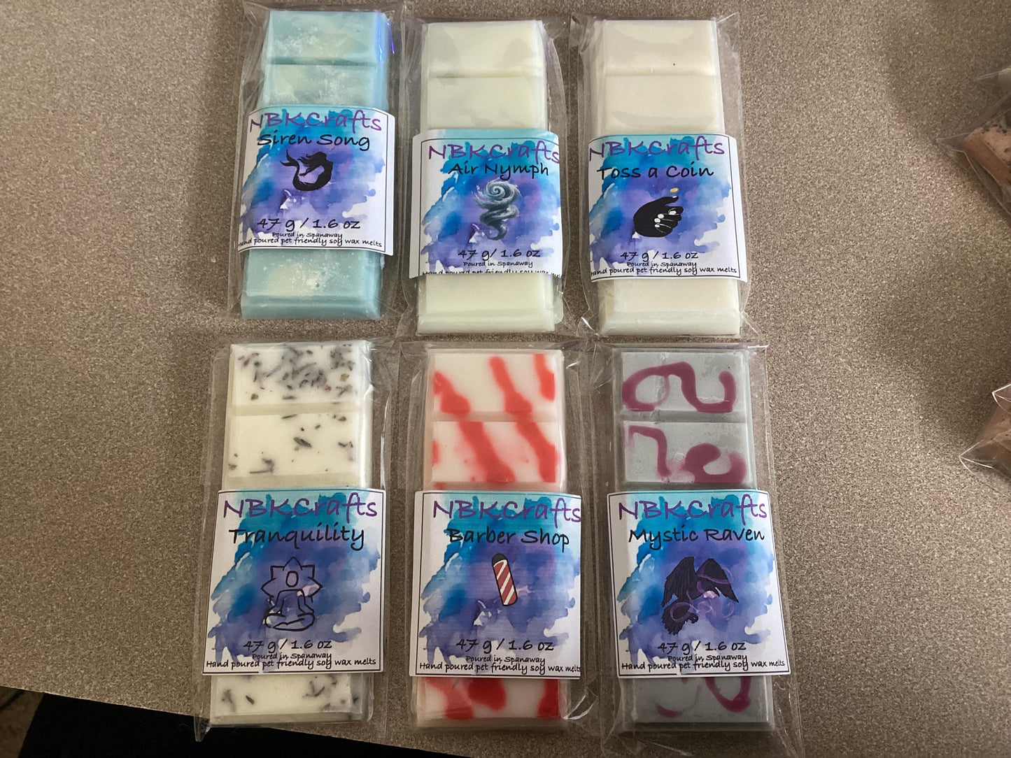 Strong Scented Pet Friendly Hand Poured Soy Wax Melt Snap Bars
