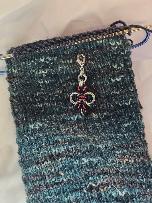 Chainmail Byzee Bee Progress Keepers for Knitting and Crochet