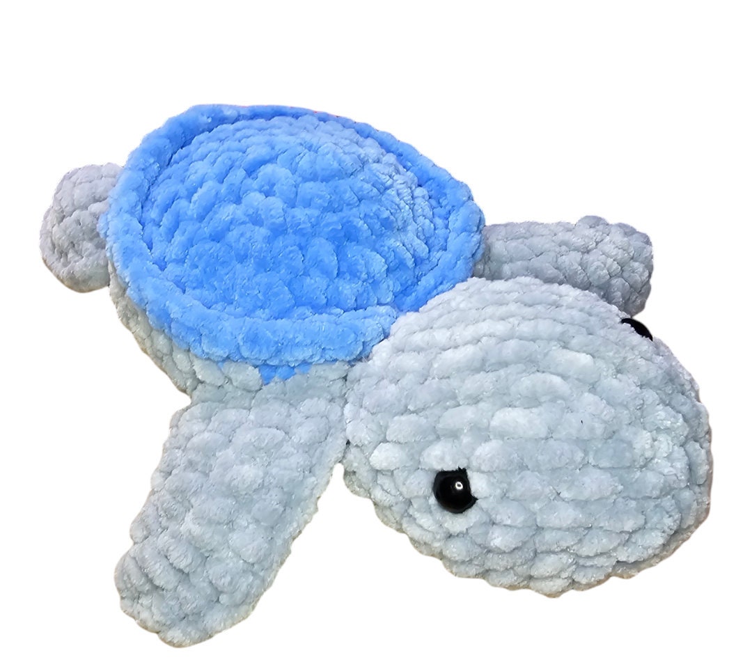 Adorable Velvety Sea Turtle plushie softie toy amigurumi