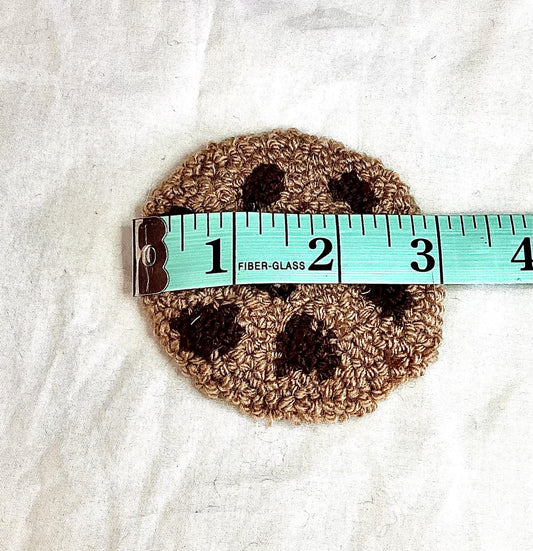Set of 2 Punch Needle Car Coasters 2.75 inch diameter handmade car coasters